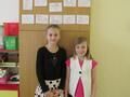 Markéta Nováková a Sarah Horáková recitovat umí (Foto © 2014 Archiv ZŠ Velké Pavlovice)