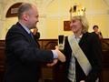 Dekorování vítězky regionálního kola ankety ZLATÝ ÁMOS (Foto © 2014 Archiv JMK)