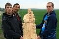 Sv. Antonín Paduánský s triem uměleckých řezbářů otce a synů Bunckových