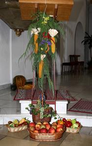 Poděkování úrodě v kostele Nanebevzetí Panny Marie