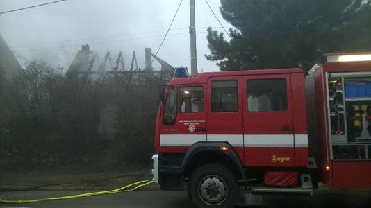 Požár rodinného domu v Zaječí