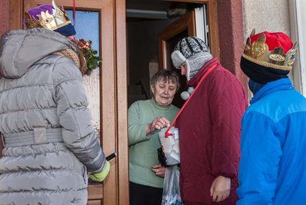 Koledníci vybírali pro lidi v nouzi