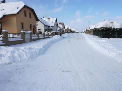 Ždírec nad Doubravou pod sněhovou peřinou