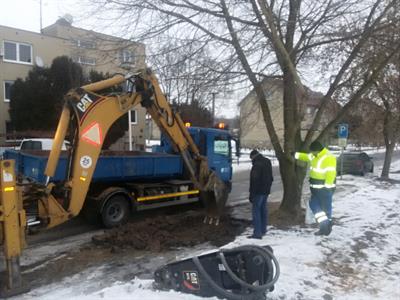 Porucha vody na ulici Bří Mrštíků