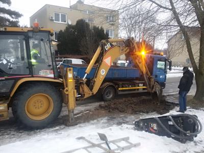 Porucha vody na ulici Bří Mrštíků