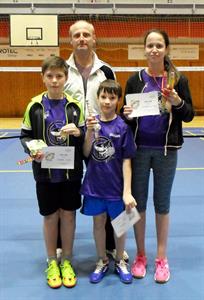 Badminton * Jarní badmintonový turnaj v Hustopečích korunován třemi medailemi