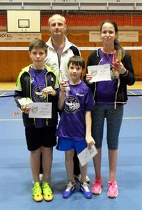 Badminton * Jarní badmintonový turnaj v Hustopečích korunován třemi medailemi