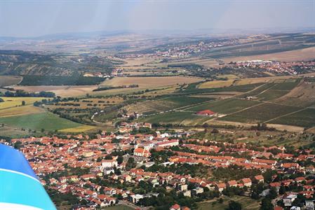 Letecké snímky města Velké Pavlovice