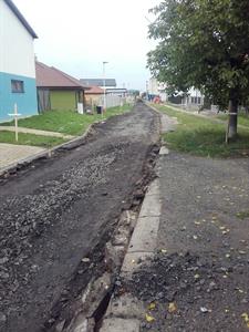 Oprava vozovky na ulici U Zastávky