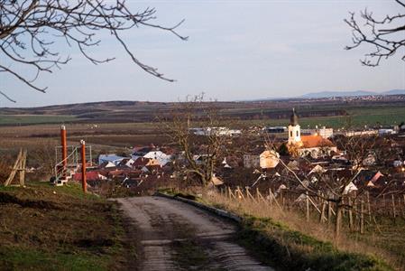 Zimní podvečer ve Velkých Pavlovicích