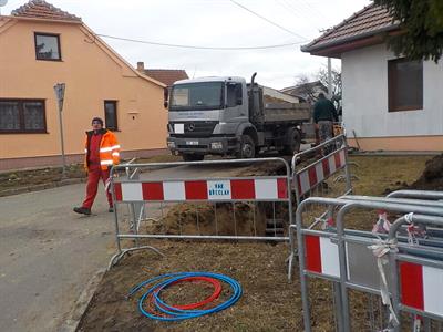 Služby města * Oprava vodovodu na ulici Tábor