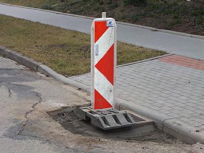 Jarní oprava dešťových uličních vpustí ve městě
