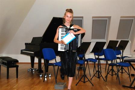 ZUŠ * Besídka akordeonové třídy pana učitele Roberta Zemana