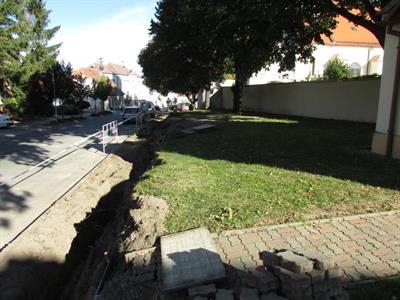 Služby města * Stavba parkovacích míst u hasičské zbrojnice