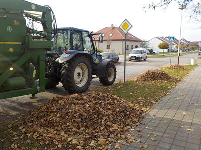 Služby města * Svoz spadaného listí a zeleného odpadu