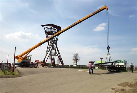 Zahájení opravy rozhledny Slunečná firmou Teplotechna Ostrava, a.s.