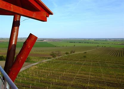 Výstavba rozhledny Slunečná - jaro roku 2009