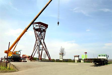 Oprava rozhledny Slunečná po 10 letech - jaro roku 2019