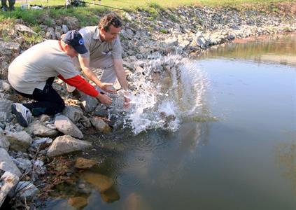 Slavnostní otevření zrevitalizovaného rybníka - rok 2009