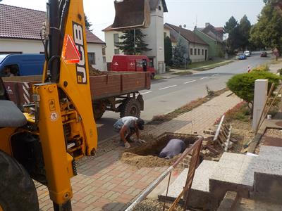 Rekonstrukce vodovodního řadu na ulici Hlavní