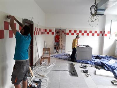 Mateřská škola * Generální oprava školní kuchyně, instalace gastro zařízení