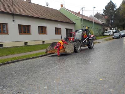 Služby města * Podzimní úklid: listí, listí, listí...