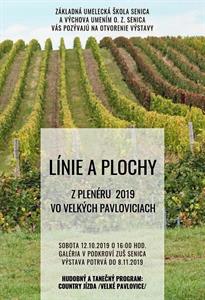 Vernisáž výstavy LÍNIE A PLOCHY v Senici * Plenér 2019 ve Velkých Pavlovicích