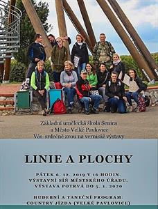 Vernisáž výstavy obrazů Linie a plochy