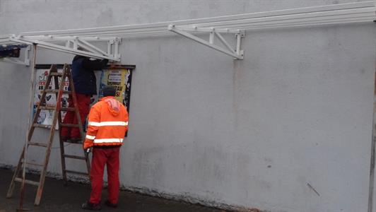 Posunutí přístřešků na autobusovém nádraží