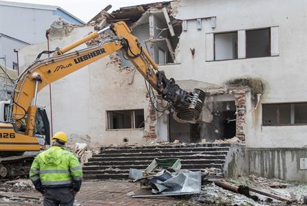 Město Velké Pavlovice * Demolice budovy kina