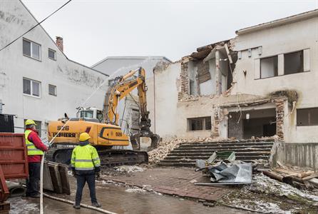 Město Velké Pavlovice * Demolice budovy kina