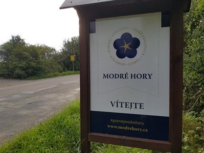 Modré Hory * Nový informační systém a uvítací tabule