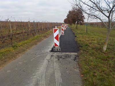 Město velké Pavlovice * Cyklostezka pod rozhlednou se dočkala opravy