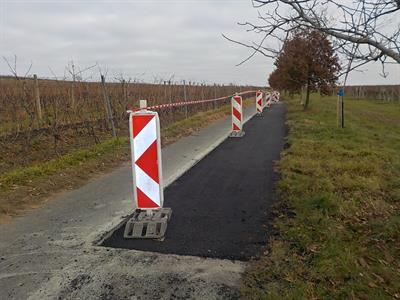 Město velké Pavlovice * Cyklostezka pod rozhlednou se dočkala opravy