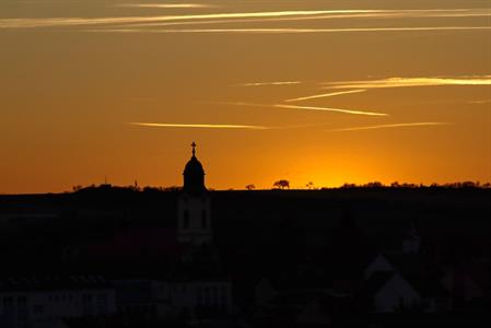 Město Velké Pavlovice * Poslední den roku maloval na nebeské plátno