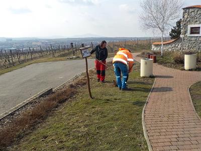 Služby města * Jarní údržba zeleně a veřejných prostranství