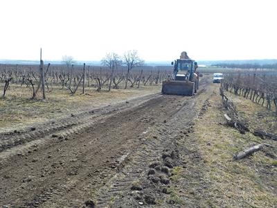 Služby města * Oprava polních cest v tratích Pod Poštory a Nad Zahrady