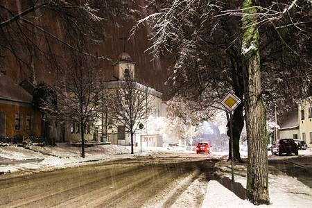 Město Velké Pavlovice * Zasněžené zimní fotografie města