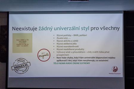 Projekt JAK RELATIVNÍ JE STÁŘÍ * Přednáška o zdravé výživě s Mgr. Ing. Markétou Rozinkovou