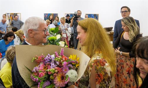 Družbna se slovenským městem Senica * Výtvarník Štefan Orth vstoupil třináctý na Záhorácké stěně slávy