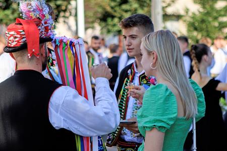 VELKOPAVLOVICKÉ KROJOVÉ HODY 2023 * Mše svatá v kostele, požádání starosty města o povelní hodů a zvaní občanů (neděle 20. srpna 2023)