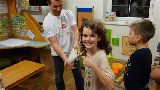 Městská knihovna * Noc s Andersenem na téma Dobrodružné cesty Petra Síse