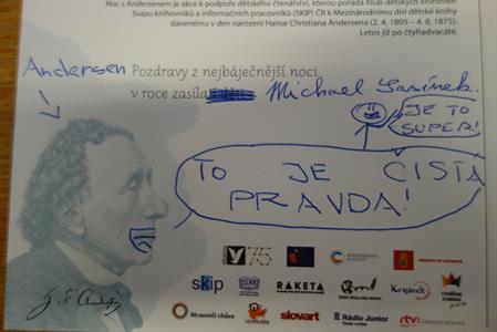 Městská knihovna * Noc s Andersenem na téma Dobrodružné cesty Petra Síse