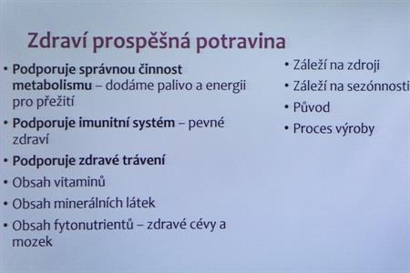 Senioři * Přednáška Zdravá výživa. Projekt pro seniory Jak relativní je stáří II.