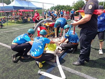 SDH * Krajské kolo soutěže v požárním útoku ve Vyškově, dorostenci