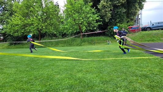 SDH * Soutěže v požárním útoku mladých hasičů ve Tvrdonicích a Velkých Bílovicích