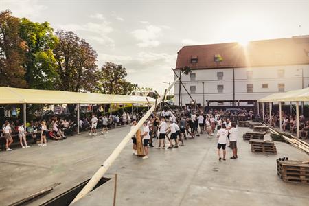 Folklor & tradice * VELKOPAVLOVICKÉ KROJOVANÉ HODY 2024 * Stavění hodovní máje ve fotografiích Richarda Skoumala