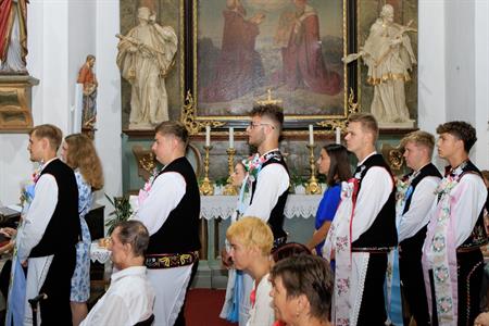 Folklor & tradice * VELKOPAVLOVICKÉ KROJOVANÉ HODY 2024 * Nedělní mše svatá a povolení hodů starostou města