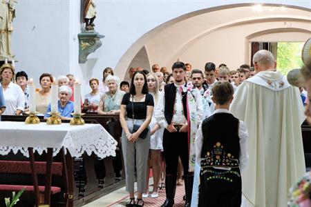 Folklor & tradice * VELKOPAVLOVICKÉ KROJOVANÉ HODY 2024 * Nedělní mše svatá a povolení hodů starostou města