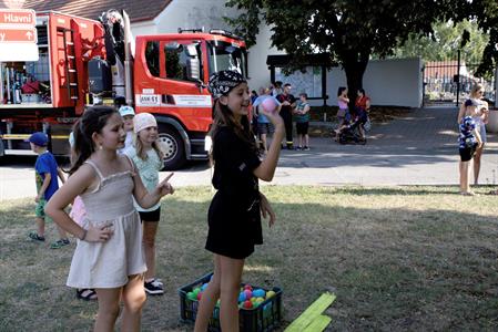 Rozloučení s prázdninami pod hasičskou taktovkou